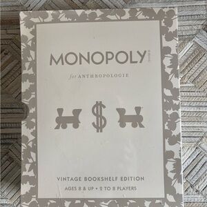 Anthropologie Monopoly Vintage Bookshelf Edition - Gray